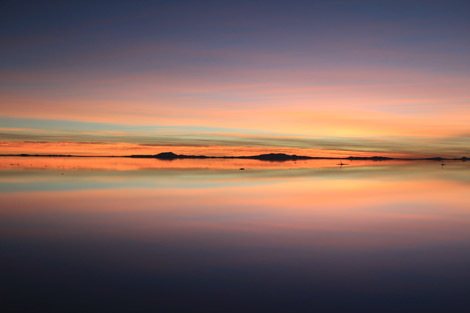 Uyuni sunrise orange strip