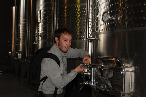 Fabien cuve a fermentation