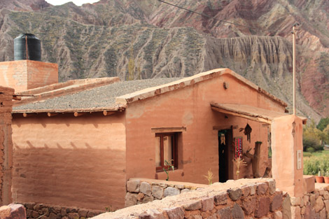 Humahuaca maison recouverte de crépit