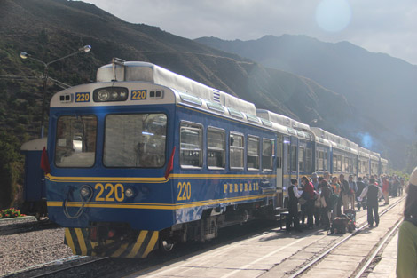 Le train PeruRail Ollanta-Agua Callientes