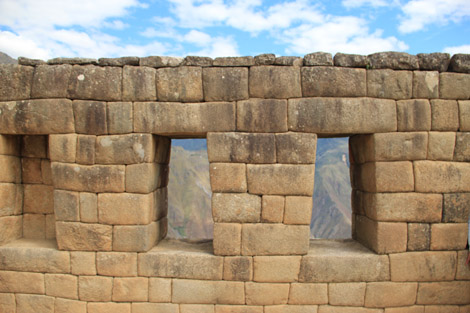 Détails de fenêtres de temples