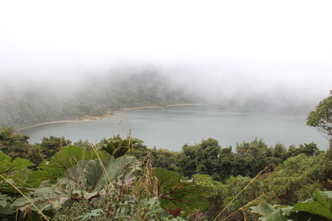 Le lac de l'ancien cratère