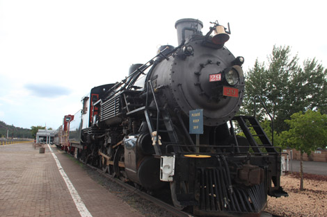 Un vrai train à vapeur!