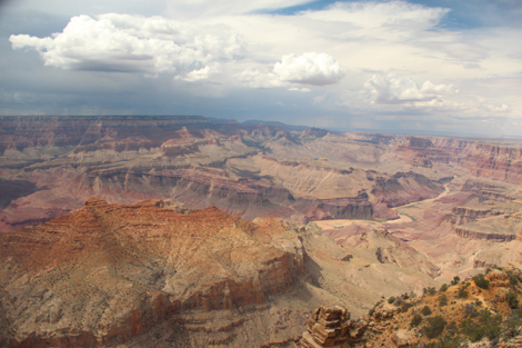 Une vue du Grand Ganyon depuis la tour