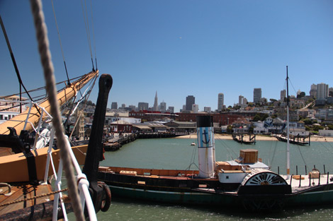 SF Vue du pont du Balclutha