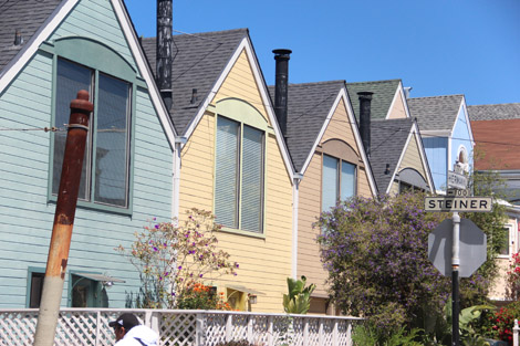 des maisons de Haight St.