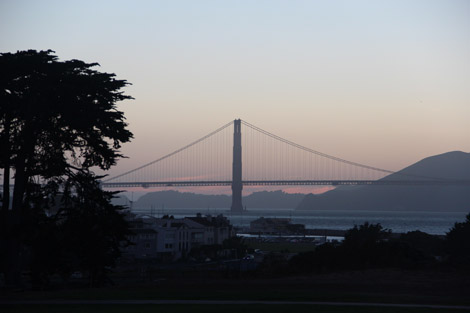 Le golden Gate, à notre arrivée