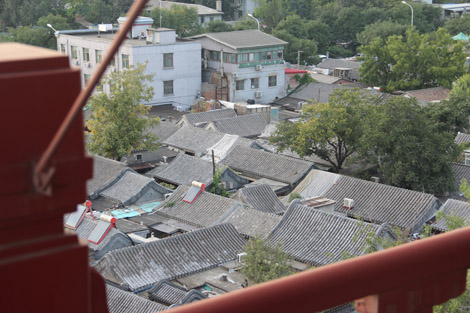 Une vue sur les Hutongs depuis la Tours des Tambours.