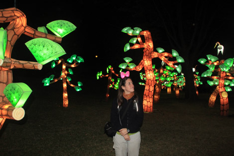 Élodie s'est perdue dans cette foret lumineuse…