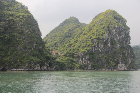 Un temple en mer