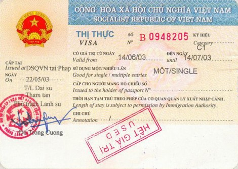 Visa vietnamien