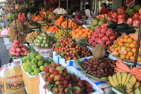 Des étals de fruits qui donnent envie