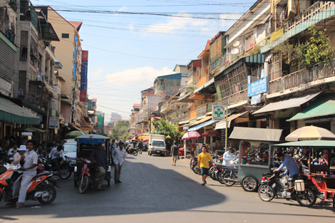 Une rue de Phnom Penh