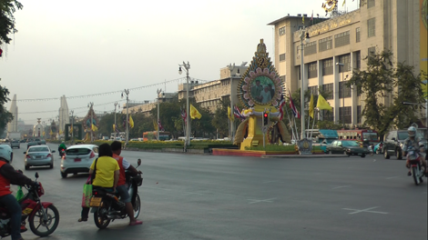 Un des rares scooters de Bangkok