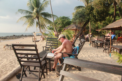 Plage privée du Relax Bay