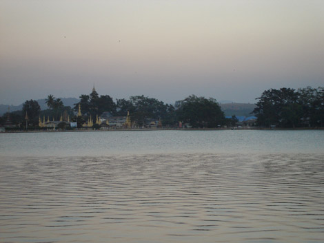 Le lac, vu de notre chambre