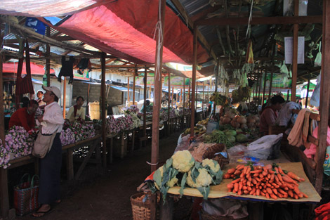 Le marché de Nyaung Shwe