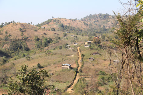 Village du plateau shan