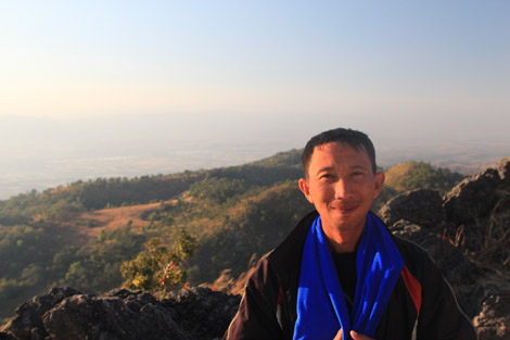 Notre guide pendant le trek d'Inle