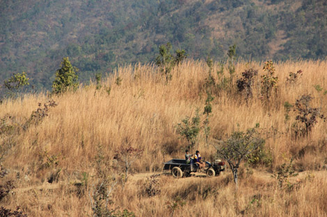 Dans les montagnes du plateau shan