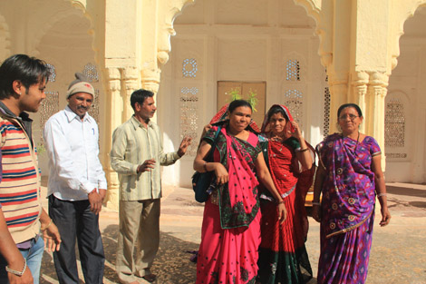 Femmes indiennes dans le fort de Jodhpur