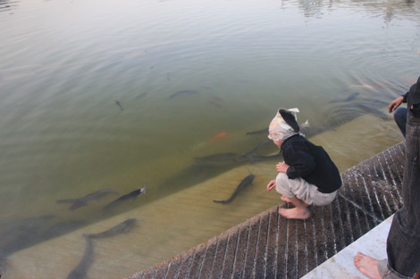 Enfant qui se baigne ou s'amuse ?