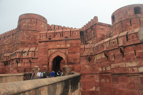 L'entrée du fort d'Agra