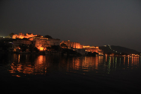 le City Palace, de nuit