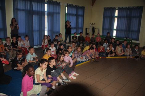 Rencontre avec les petits écoliers après un an de correspondance !